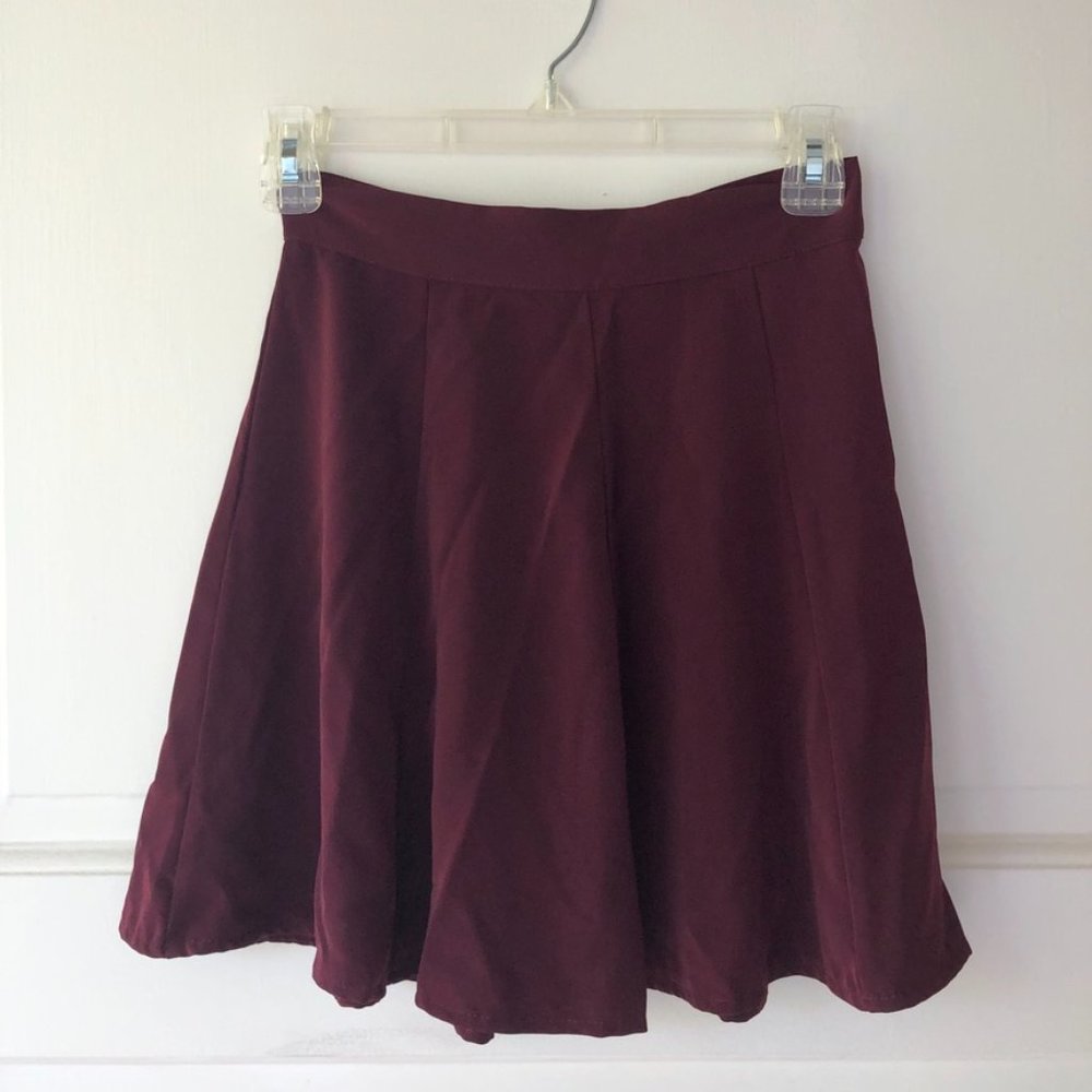 Brandy Melville Vintage Burgundy Skirt